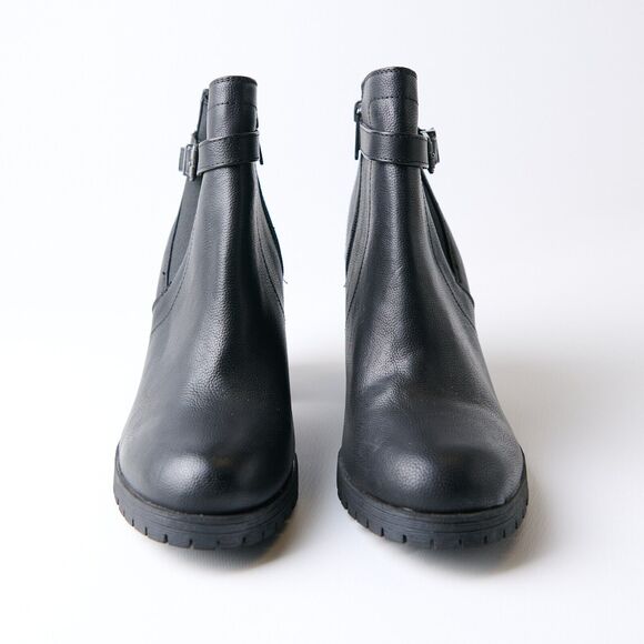 Circus By Sam Edelman Deacon Black Ankle Bootie Sz 10M High Heel Lug Heel New - Picture 5 of 9